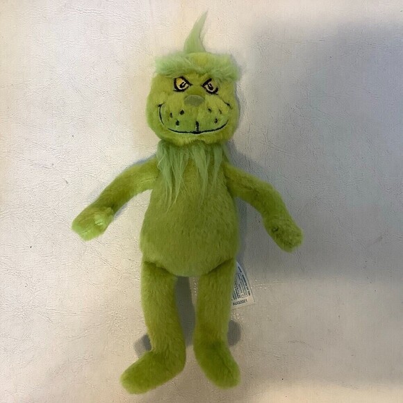 2020 Aurora World Dr. Seuss The Grinch Plush Stuffed Animal 7" - Picture 1 of 4